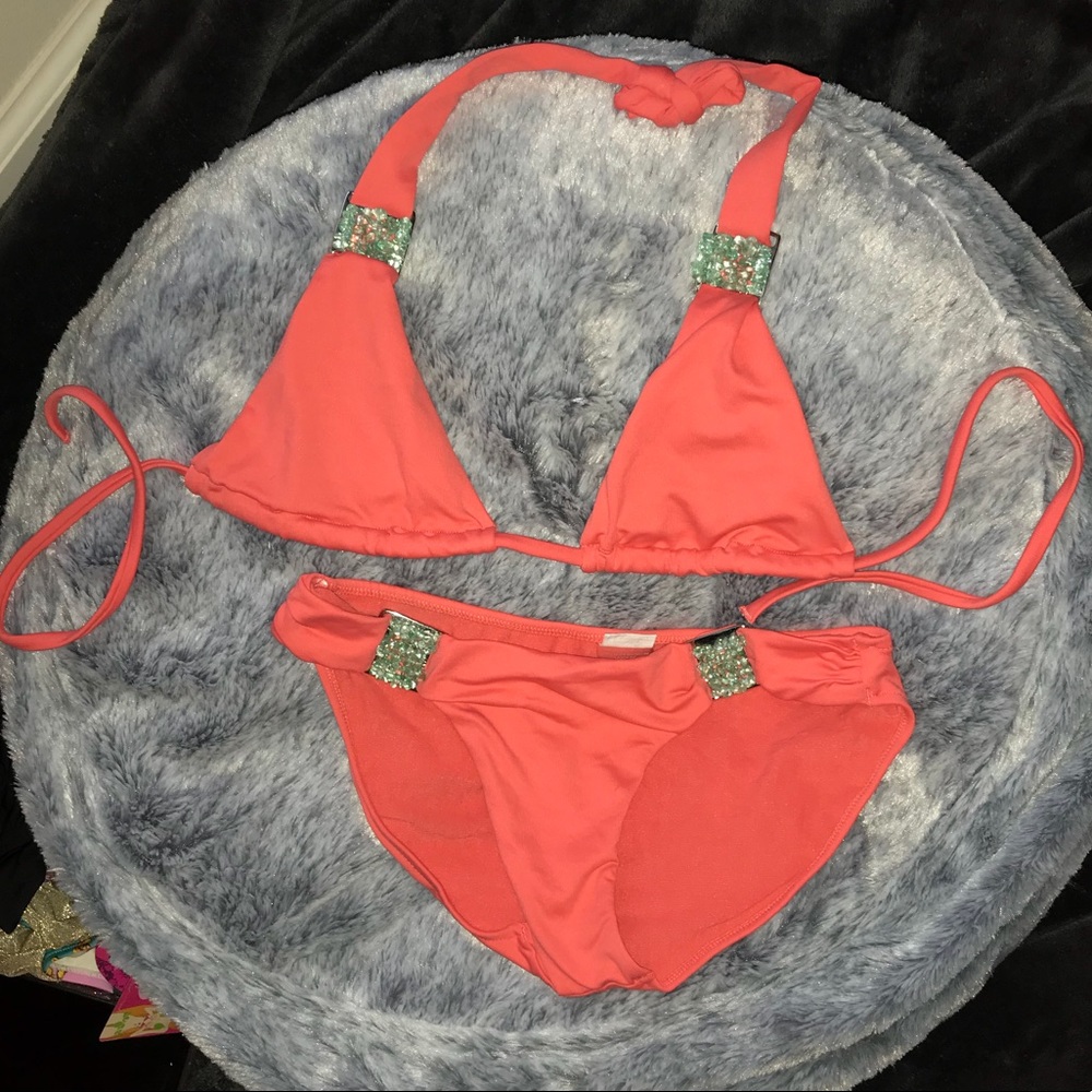 NWOT Anika Swim Set XS in Peach